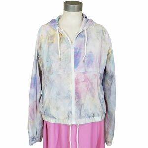 GENERATION LOVE Vienna tie dye lightweight hooded windbreaker jacket Size XS NEW